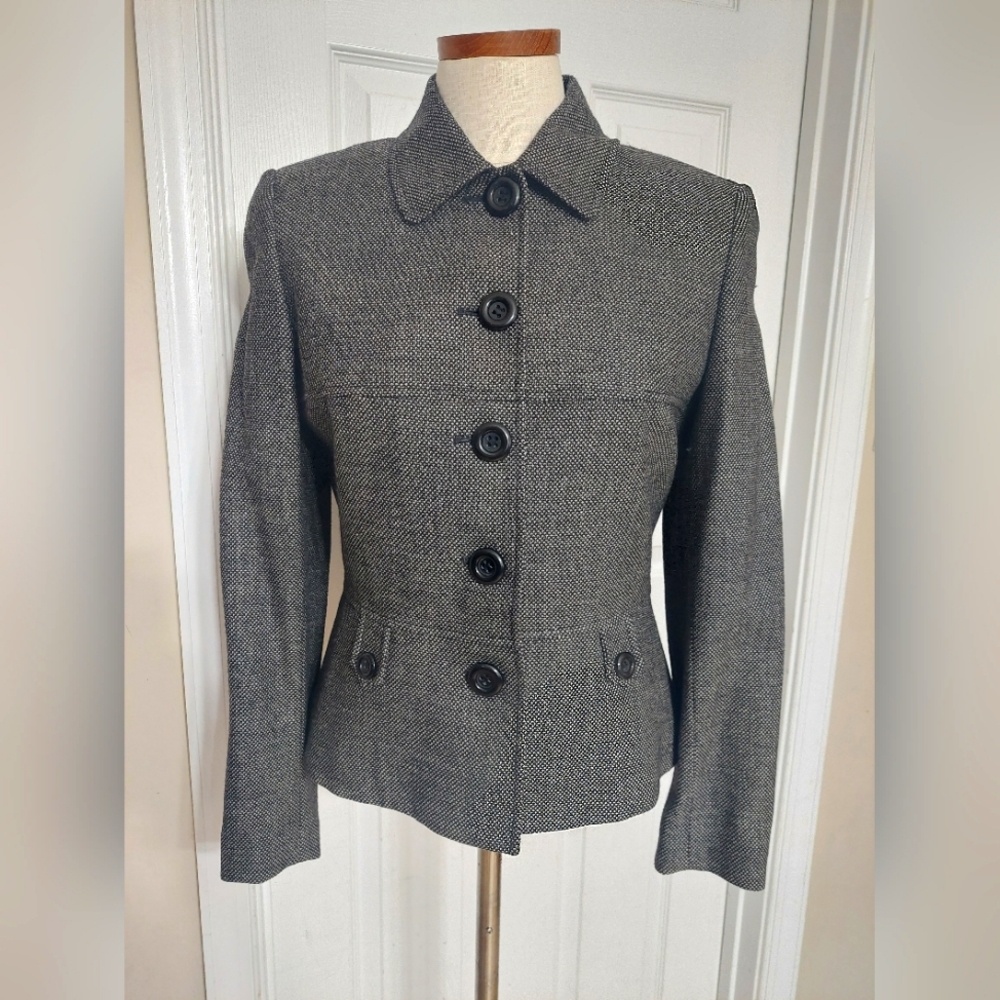 Tahari Arthur S. Levine Wool Blazer Sz 6 Business Casual